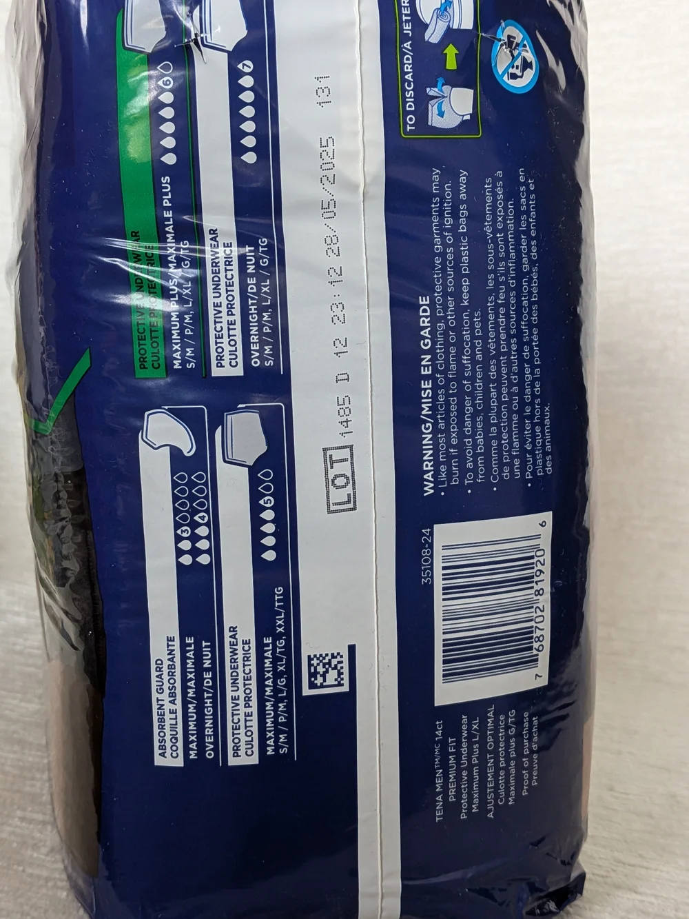TENA Men Protective Underwear L/XL 44